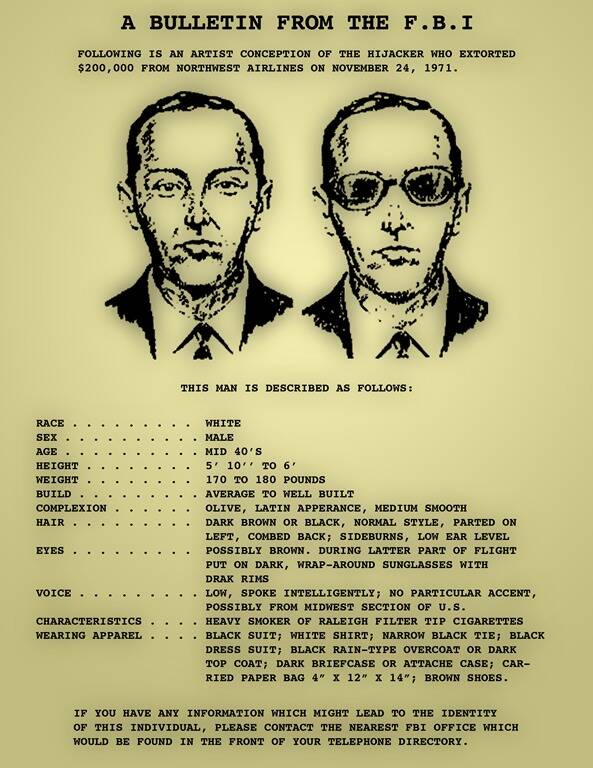 Db Cooper Wanted Poster