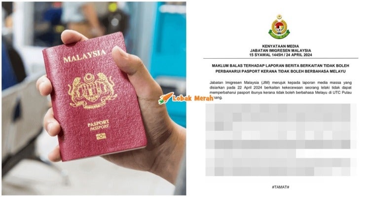 Tak Boleh Renew Pasport Tak Fasih Melayu