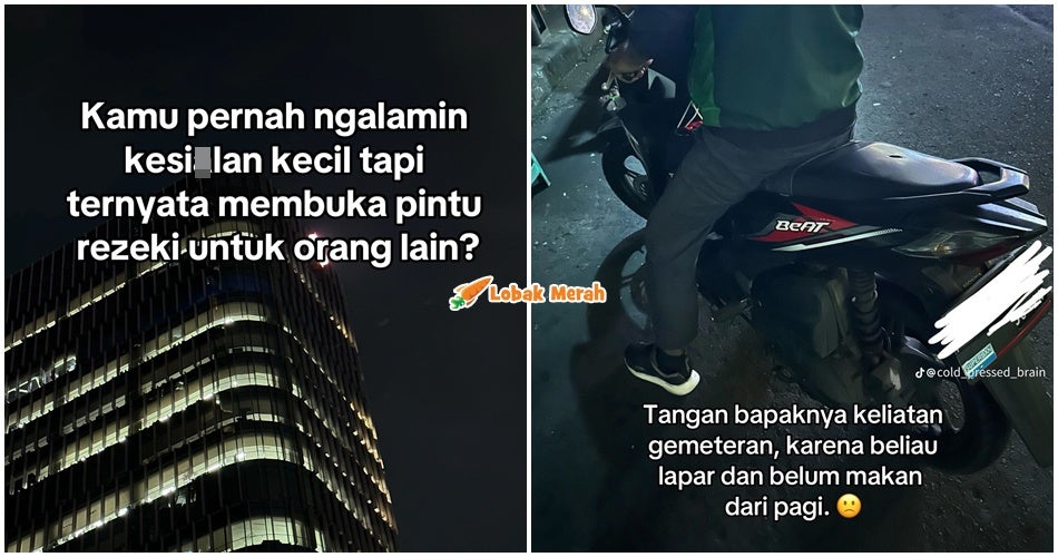 Lelaki Tolong Pemandu Ojol