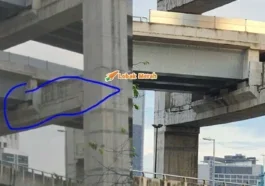F3 Flyover Seakan Retak