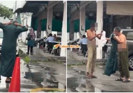 Bagi Baju Dipakai Kepada Gelandangan