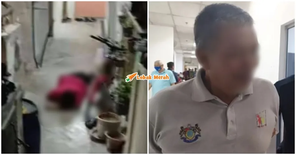 bapa biar anak tidur di koridor flat
