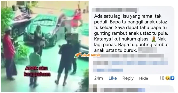 Bapa Pelajar Potong Rambut Anak Ustaz Qisas