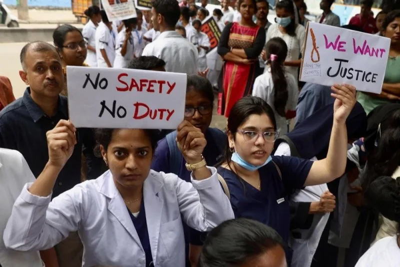 Indias Doctors Strike After Female Colleagues Alleged Rape Murder