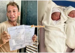 bapa keluar buat sijil lahir anak kembar meninggal dibedil