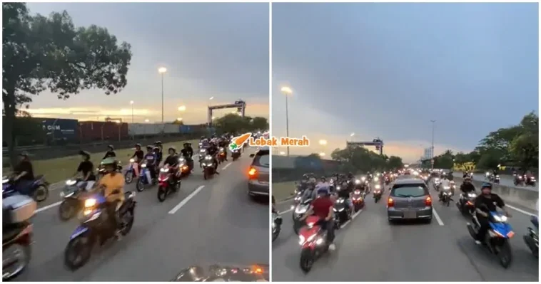 Mat Rempit Berjemaah Lawan Arus