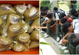 pelajar minum air ketum