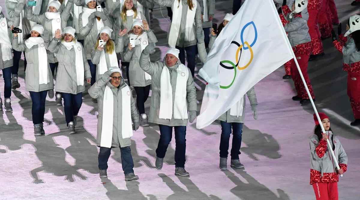 Russian Olympians 2018 Opening Ceremony