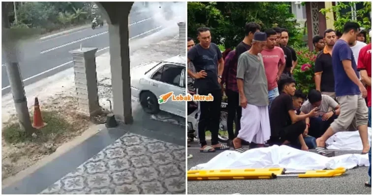 Elak Asap Bakar Sampah Motosikal Maut