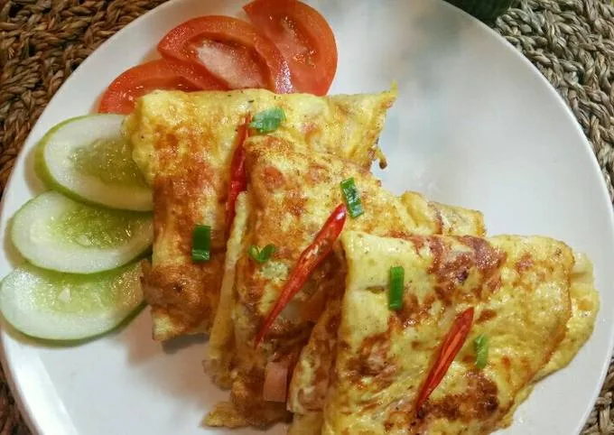 Telur Dadar Keju Foto Resep Utama