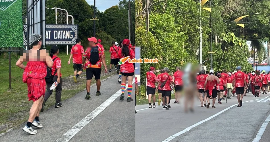 berpakaian tidak sopan di acara larian