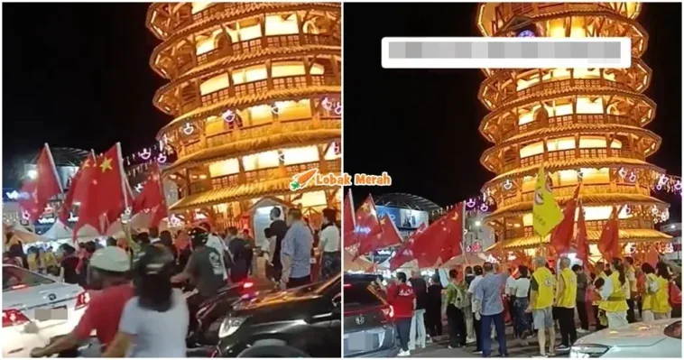 Perarakan Bendera China Di Teluk Intan