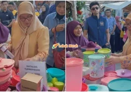 Tunku Azizah Borong Tupperware