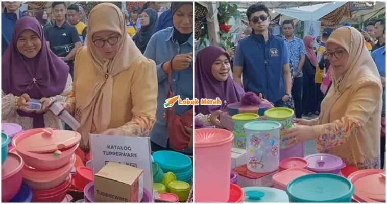 Tunku Azizah Borong Tupperware