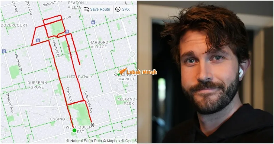 “Ambil masa 10 bulan, 121 larian” – Duncan McCabe Buat Netizen Kagum Dengan Animasi GPS Strava Luar Biasa