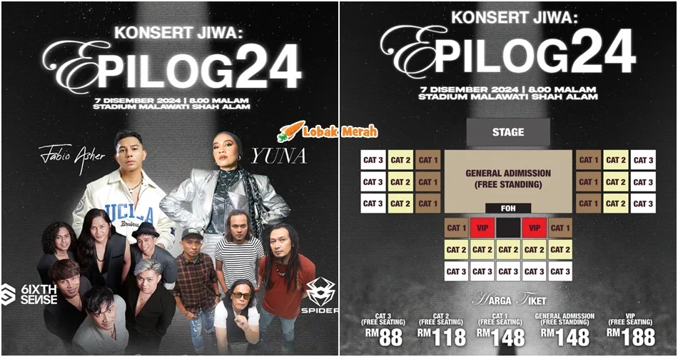 Konsert Jiwa: Epilog 2024 Janjikan Malam Penuh Jiwa Bersama Yuna, Spider, Fabio Asher & 6ixth Sense!