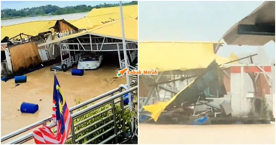 “Ditimpa pokok besar hingga hancur dapur” – Pemilik Sebak, Kongsi Detik Restoran RM1.2 Juta Dibawa Arus