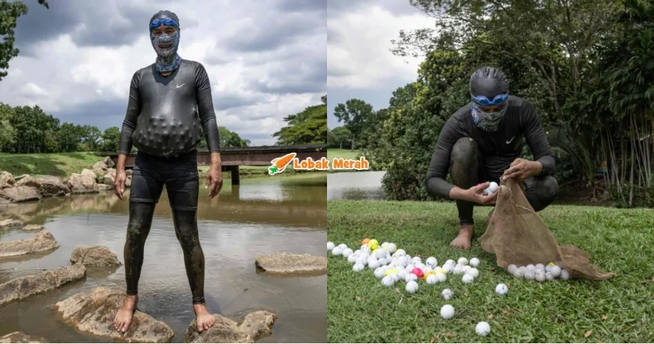 Menyelam Cari Bola Golf Dalam Tasik, Pesara Tentera Jana Pendapatan RM8K Sebulan