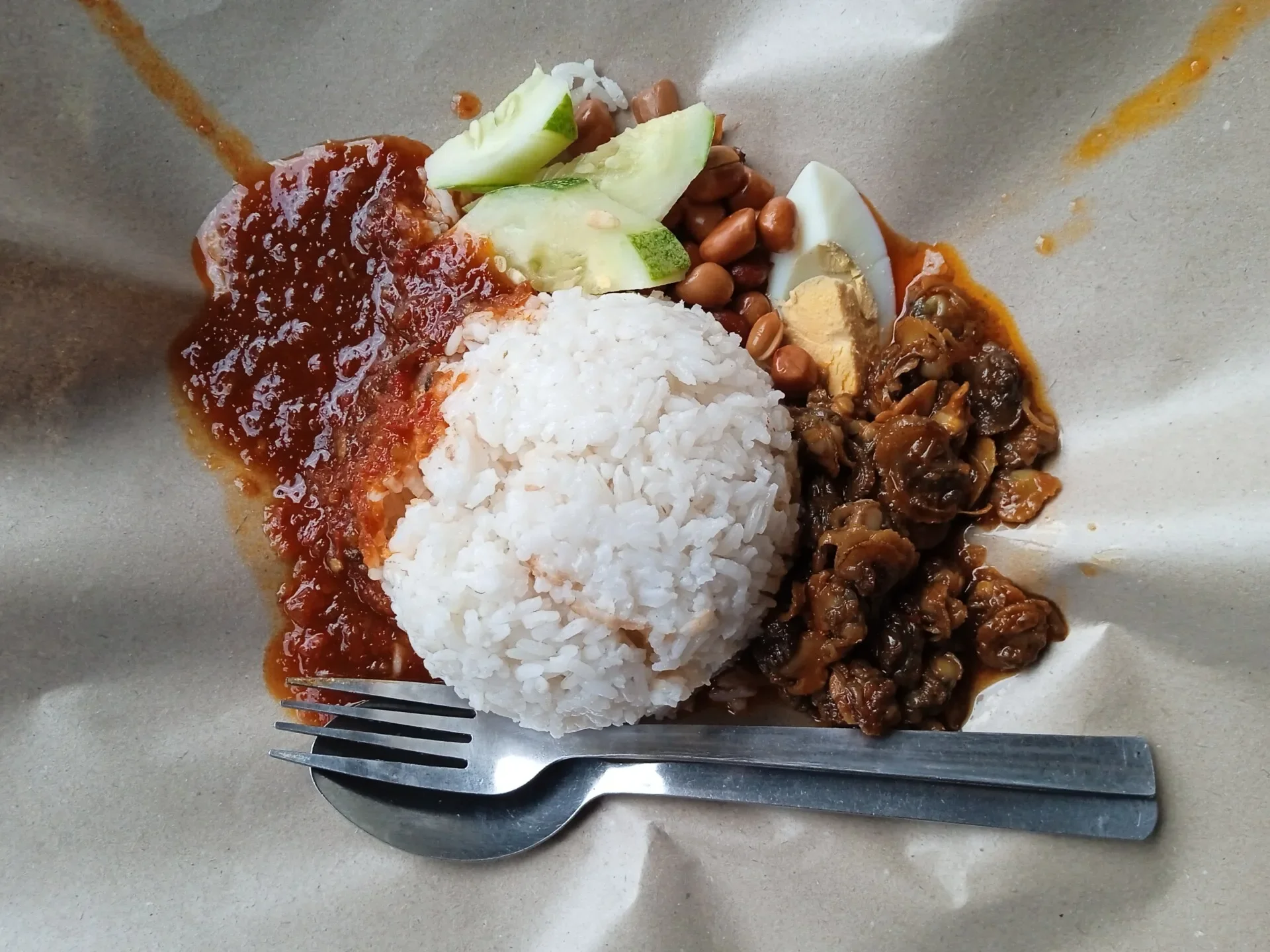 Nasi lemak kerang at Seksyen 6 Kota Damansara 20240220 080151