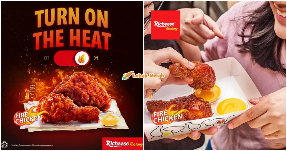 Berani Cuba? Cabaran Ayam Berapi Richeese Ni ‘Confirm’ Mencabar Buat Penggemar Pedas!