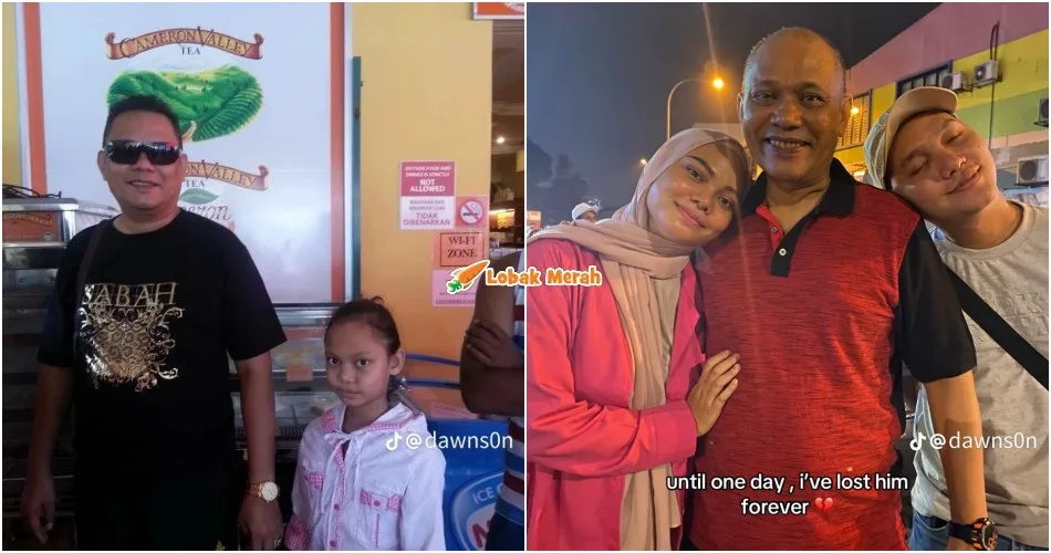 “Saya sayang babah” – Anak Arwah Hamdan Senario Luah Rasa Hati, Buat Netizen Sebak