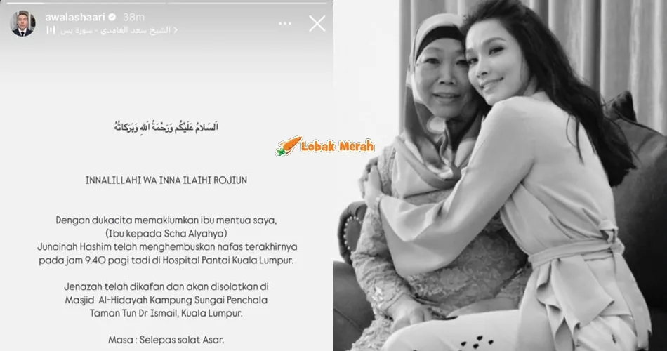 Ibu Scha Alyahya Meninggal Dunia Pagi Tadi