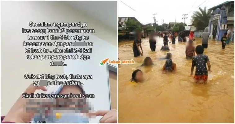 Lampin Berdarah Lintah Masuk Main Air Banjir 1