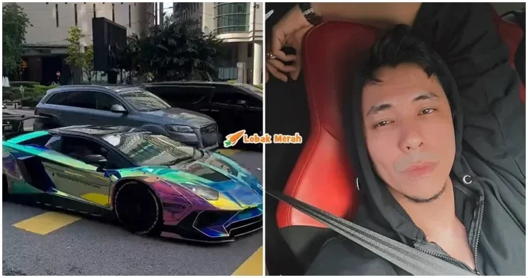 Syamsul Yusof Lambo Kereta Sebelah Berlanggar