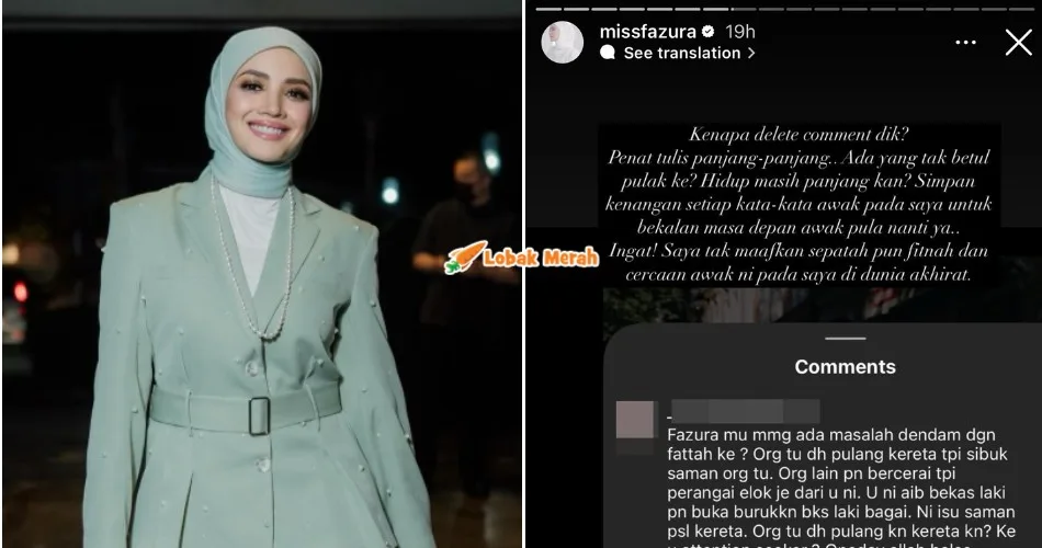 “Kenapa delete comment?” – Fazura Tak Maafkan Netizen Tabur Fitnah Padanya