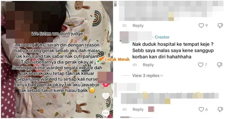 Wanita Alasan Anak Tak Bergerak Sebab Nak Cuti