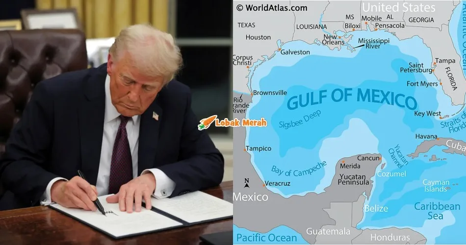 Pentadbiran Trump Nama Semula Teluk Mexico, Kini Dikenali Sebagai Teluk Amerika