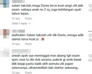 ayah meninggal SPM