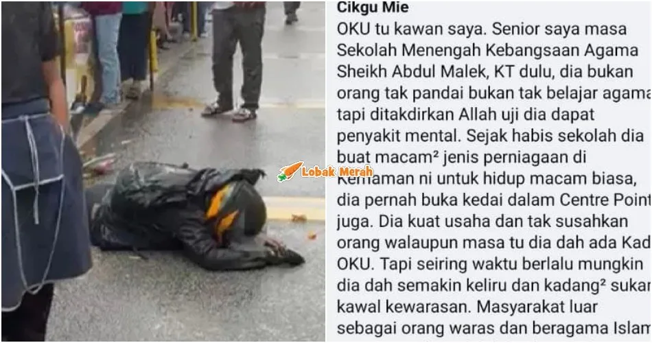 "OKU itu kawan saya..." - Lelaki Kongsi Peribadi Lelaki OKU, Dedah Dia Seorang Yang Rajin Bekerja, Kuat Berusaha