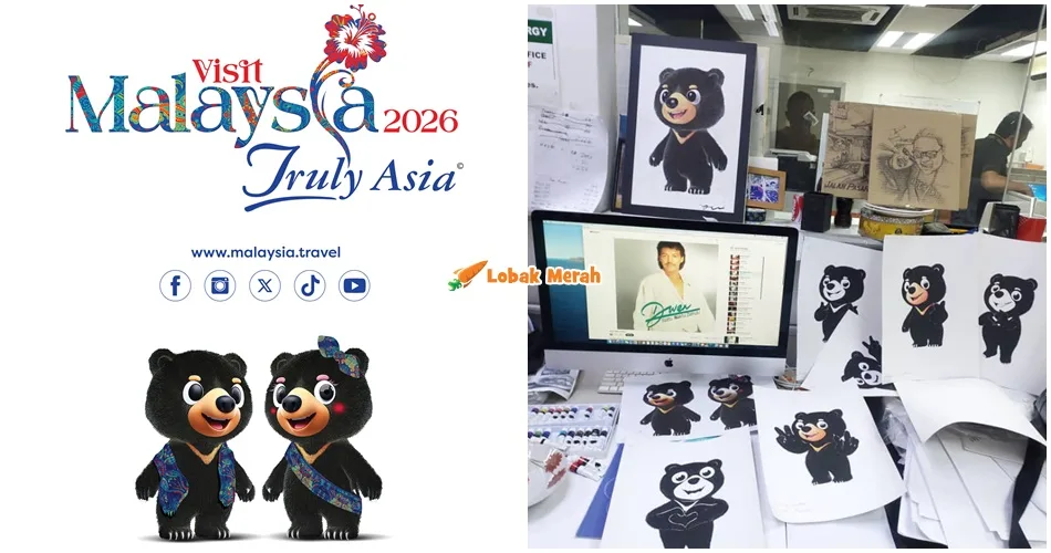 Ada Netizen Tuduh Maskot Visit Malaysia 2026 Dibuat Menggunakan AI, Anak Pelukis Tampil Pertahan Bapa