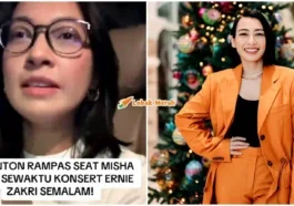 misha omar marah orang ambil seat konsert ernie