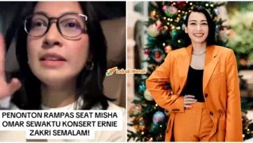 misha omar marah orang ambil seat konsert ernie