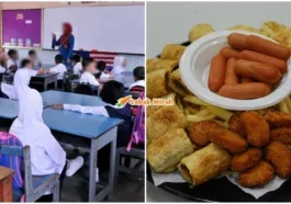 murid buta mata makan processed food