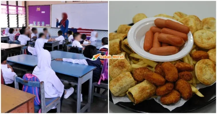 murid buta mata makan processed food