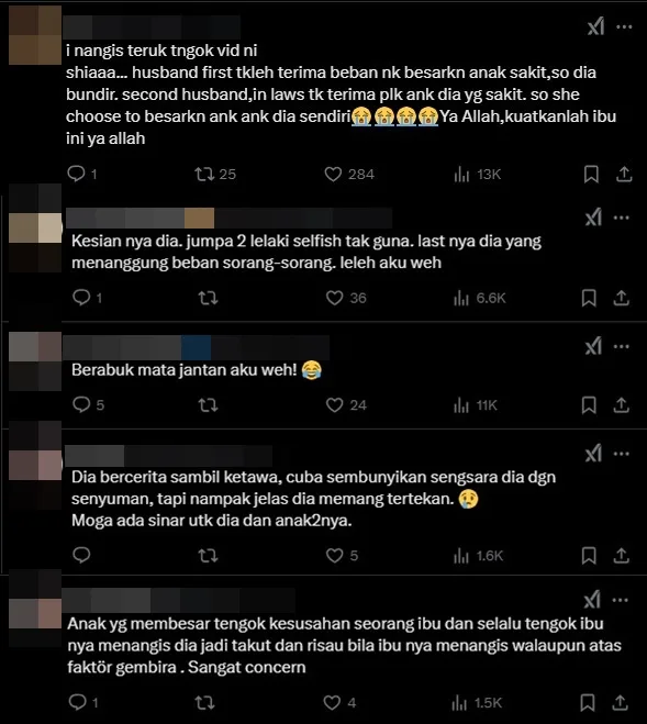 sedih ibu ini