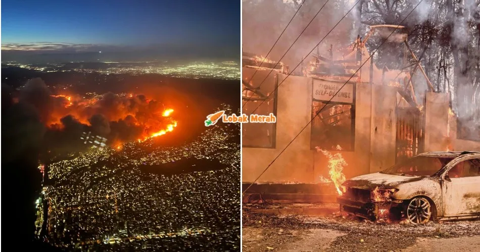 ‘Palisades Fire’ Di Los Angeles Korbankan 5 Nyawa, Rumah Selebriti Terkenal Turut Hangus Terbakar