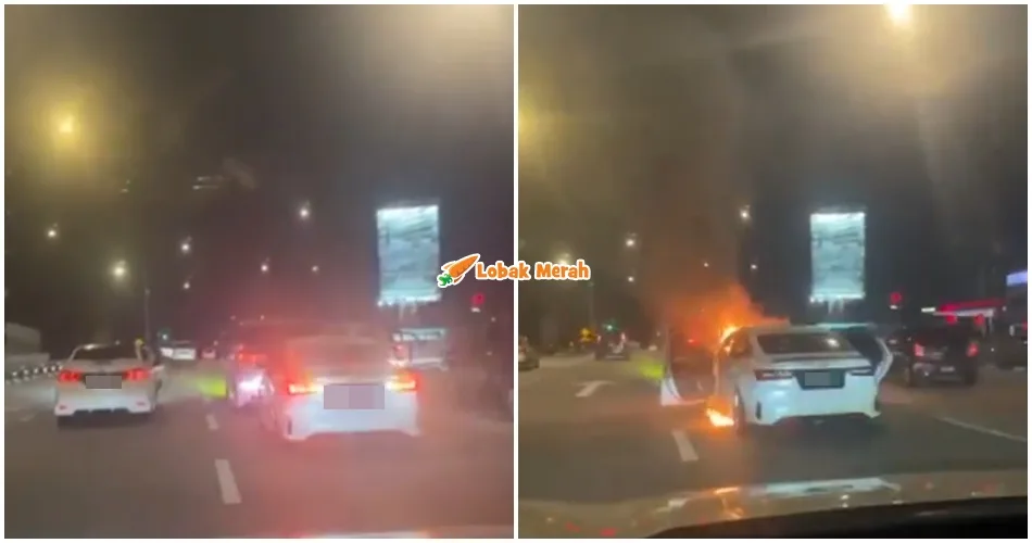 Gara-gara Tak Puas Hati, Suami Tergamak Simbah Petrol & B*kar Kereta Isteri