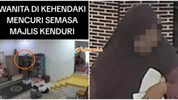 mencuri menyamar jadi tetamu kenduri