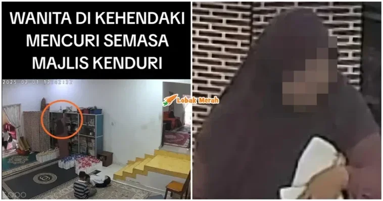 mencuri menyamar jadi tetamu kenduri