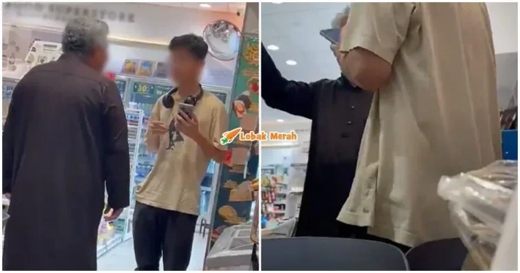 lelaki non muslim ditampar pakcik makan di tempat awam