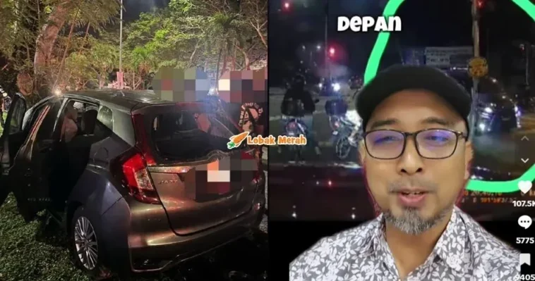 saksi kejadian kemalangan langgar lampu isyarat