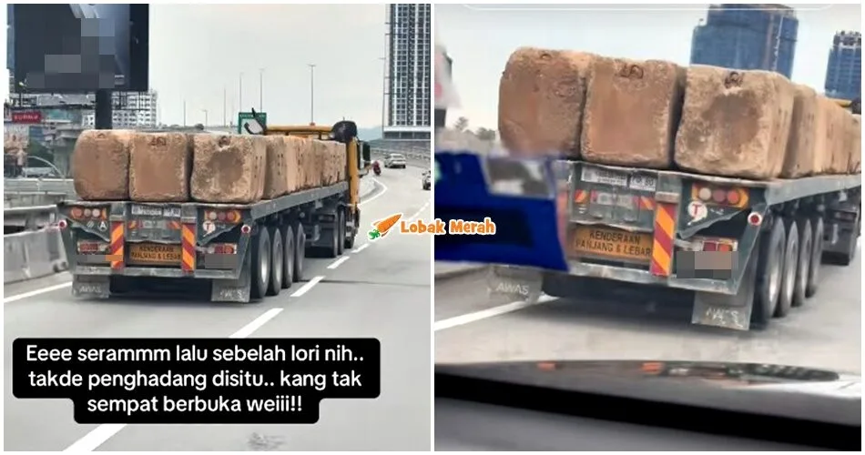 tak ada penghadang lori batu bata