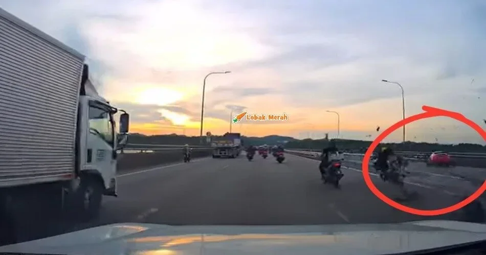 Penunggang Motosikal Maut Dalam Kemalangan Di Johor, Dikatakan Berpunca Dari Kereta Maserati Dipandu Warga Singapura Buat Pusingan U Haram