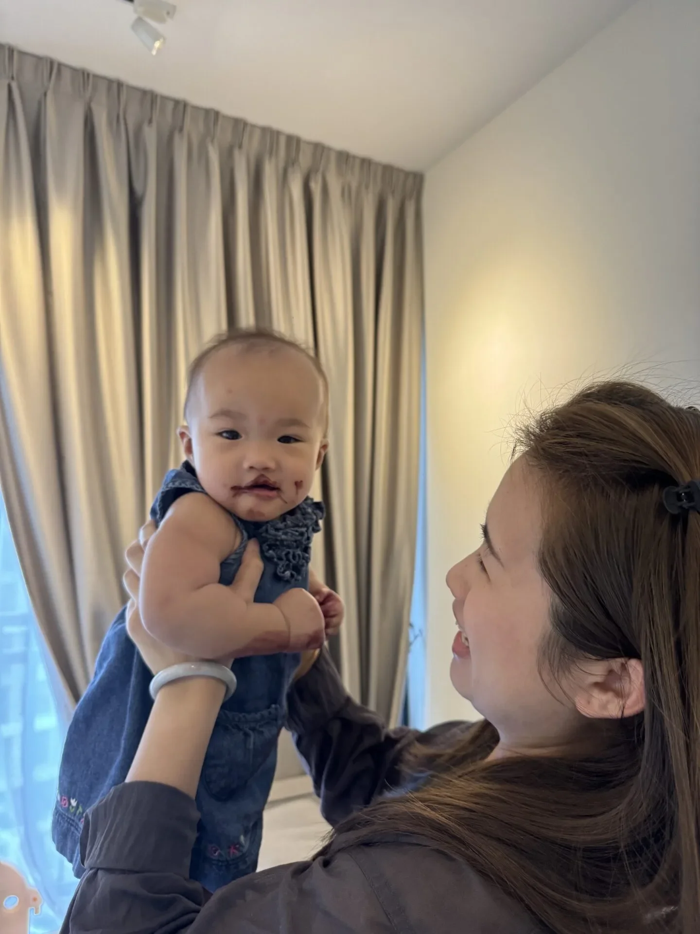 Jeslyn with her cheeky daughter
