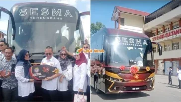 bekas pelajar hadiahkan bas surau baharu buat sekolah