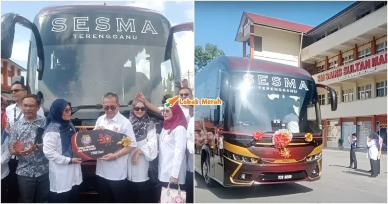 bekas pelajar hadiahkan bas surau baharu buat sekolah